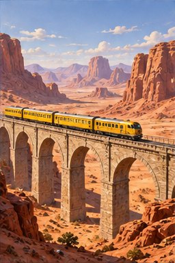 The Marigold Express, fictional demo artwork